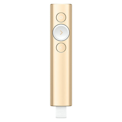 Logitech Spotlight 2.4Ghz USB Wireless Presenter PPT รีโมทคอนโทรล Flip Pen, Spotlight (Grey), Spotlight (Gold)