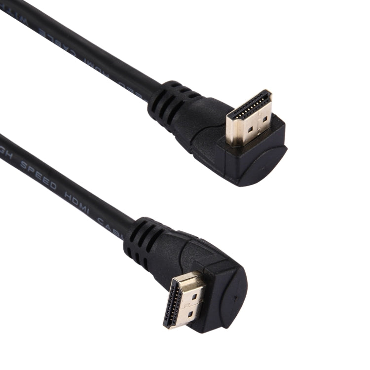 60 ซม.4 K x 2K รุ่น HDMI 2.0 ความเร็วสูง 270 องศามุมขวา HDMI ชาย 270 องศามุมขวา HDMI ชายสาย Ethernet, Right Angle, Length: 60cm