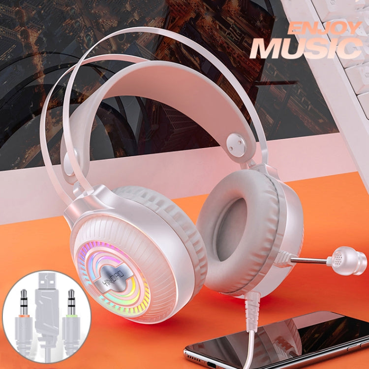YINDIAO Q4 ชุดหูฟังสำหรับเล่นเกมแบบมีสายแบบติดศีรษะพร้อมไมโครโฟน รุ่น: Dual 3.5 มม. + USB, Q4 (Black), Q4 (White)