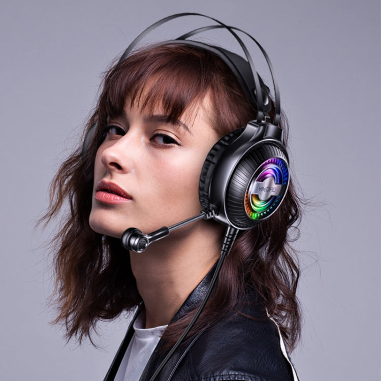 YINDIAO Q4 ชุดหูฟังสำหรับเล่นเกมแบบมีสายแบบติดศีรษะพร้อมไมโครโฟน รุ่น: Dual 3.5 มม. + USB, Q4 (Black), Q4 (White)