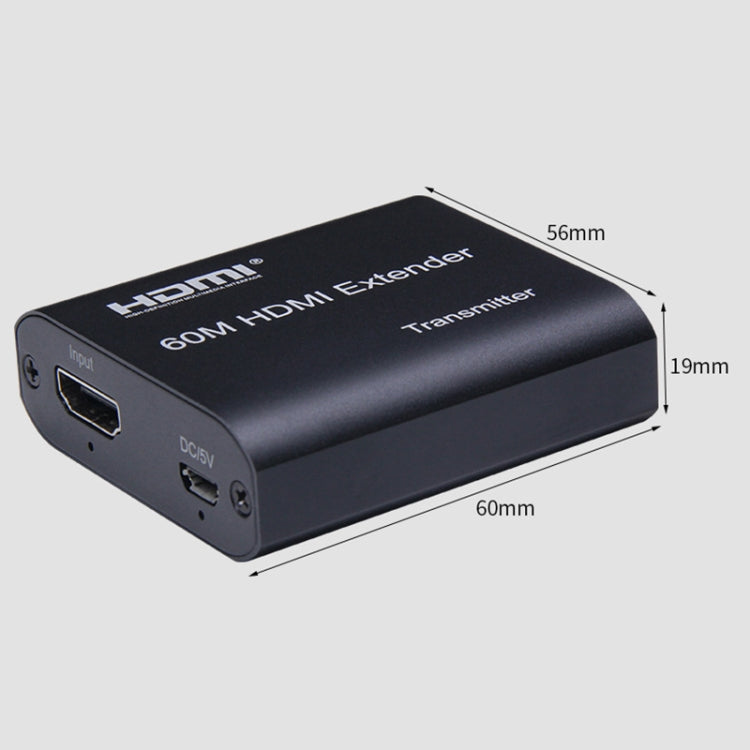 BOWU BW-HE60U 60 ม. HDMI to RJ45 Network Extender, 1080P 60m