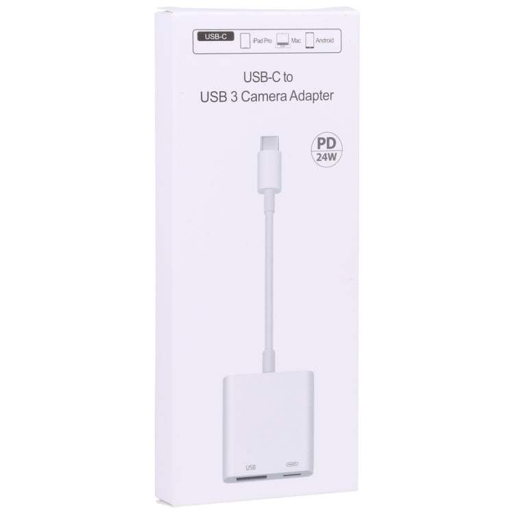 S-211 2 in 1 USB-C / Type-C ตัวผู้เป็น Type-C + อะแดปเตอร์กล้อง USB ตัวเมีย, S-211