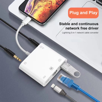 S-330 5 in 1 8 Pin Male ถึง 8 Pin / USB3.0 / RJ45 / 3.5 มม. อะแดปเตอร์หญิง, S-330