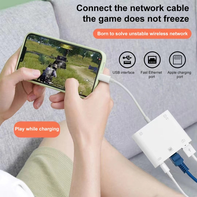S-330 5 in 1 8 Pin Male ถึง 8 Pin / USB3.0 / RJ45 / 3.5 มม. อะแดปเตอร์หญิง, S-330