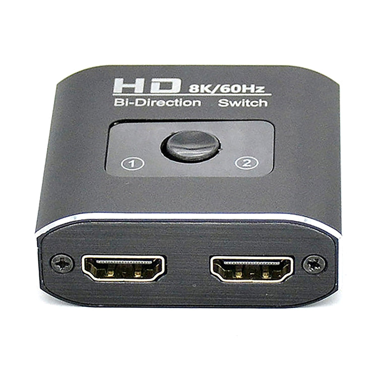 ST0003 2 in 1 Out 8K HDMI Switcher ตัวแปลงวิดีโอแบบสองทิศทาง, 8K 60Hz Black