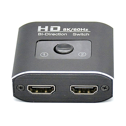 ST0003 2 in 1 Out 8K HDMI Switcher ตัวแปลงวิดีโอแบบสองทิศทาง, 8K 60Hz Black