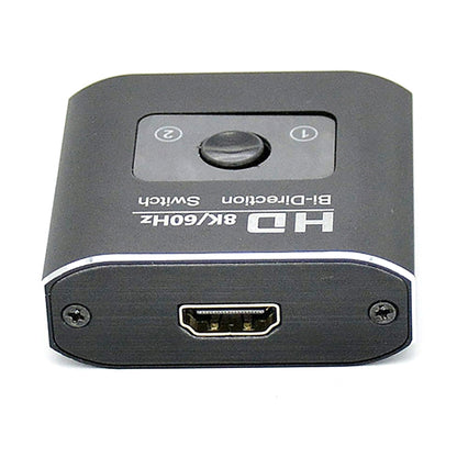 ST0003 2 in 1 Out 8K HDMI Switcher ตัวแปลงวิดีโอแบบสองทิศทาง, 8K 60Hz Black
