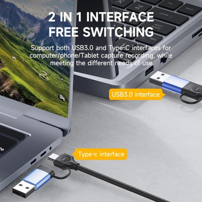 V05E สายอะแดปเตอร์ USB 3.0 + USB-C / Type-C เป็น HDMI, V05E