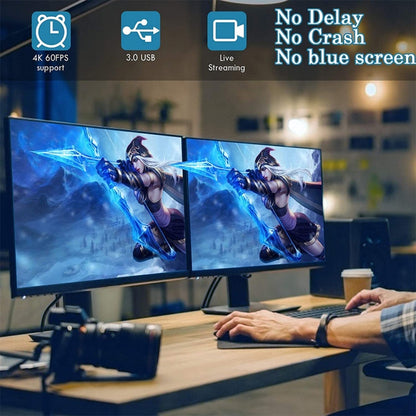 Z29D HDMI/F หญิงถึง USB 3.0/M การ์ดจับภาพวิดีโอ HD ชายพร้อมสายเคเบิล, Z29D