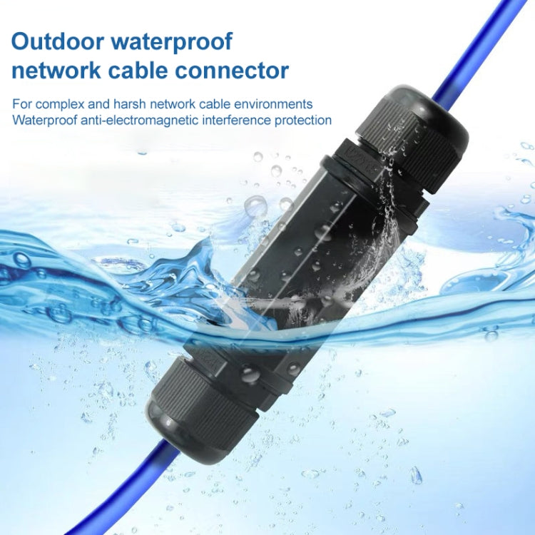RJ45 กันน้ำ Connector Double Head Lan Coupler Adapter, RJ45 Waterproof Coupler