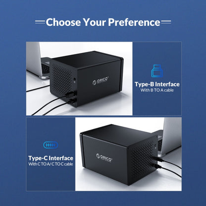 ORICO NS500U3 กล่องใส่ฮาร์ดไดรฟ์ USB 3.0 ขนาด 3.5 นิ้ว 5 ช่อง, NS500U3