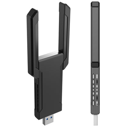 COMFAST 972 AX 5400Mbps WiFi 6 ฟรีไดรฟ์ USB การ์ดเครือข่ายไร้สาย, CF-972AX