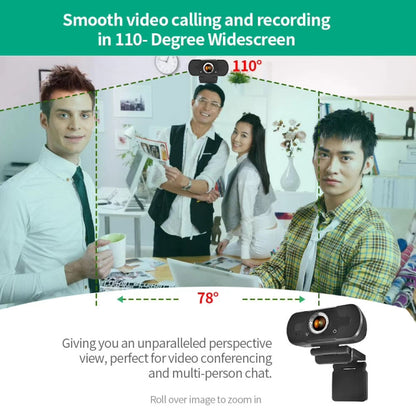 HD-F18 1080P เว็บแคมกล้อง HD มัลติฟังก์ชั่นพร้อมไมโครโฟน
