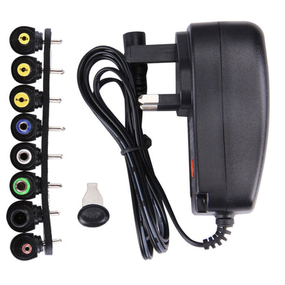 UK Plug Universal 30W Power Wall Plug-in Adapter พร้อมพอร์ต USB 5V 2.1A, เคล็ดลับ: 8 ชิ้น, ความยาวสายเคเบิล: ประมาณ 1.2 ม., UK Plug