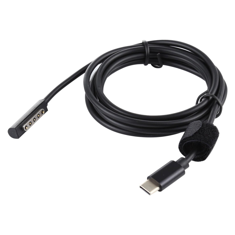 แหล่งจ่ายไฟ USB-C / Type-C PD 65W สายชาร์จเร็วสำหรับ Microsoft Surface Pro 2 ความยาวสายเคเบิล: 1.5 ม.