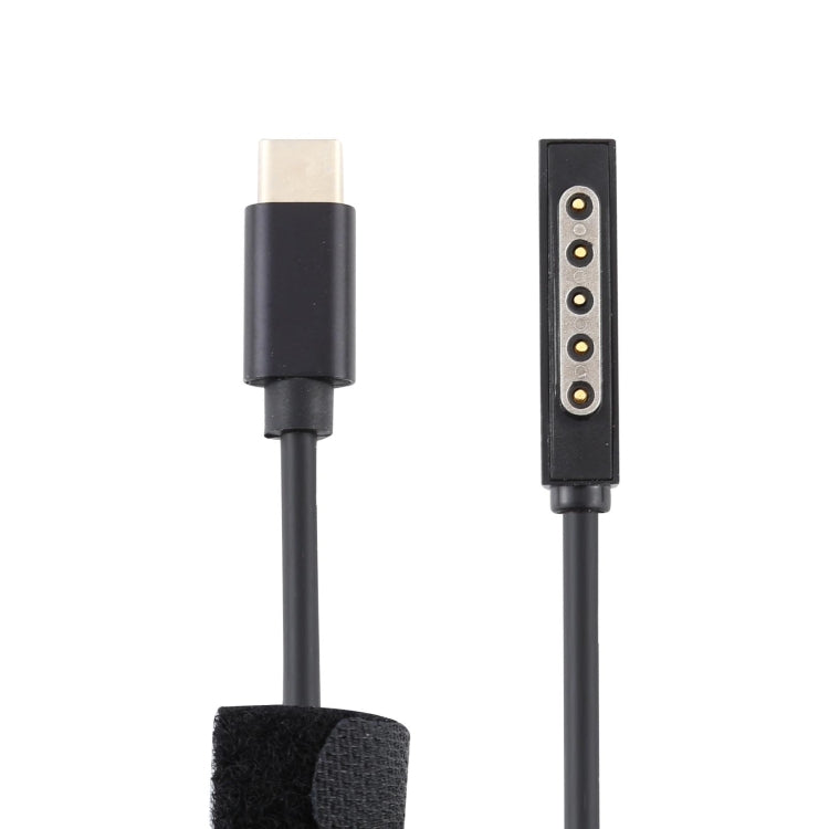 แหล่งจ่ายไฟ USB-C / Type-C PD 65W สายชาร์จเร็วสำหรับ Microsoft Surface Pro 2 ความยาวสายเคเบิล: 1.5 ม.