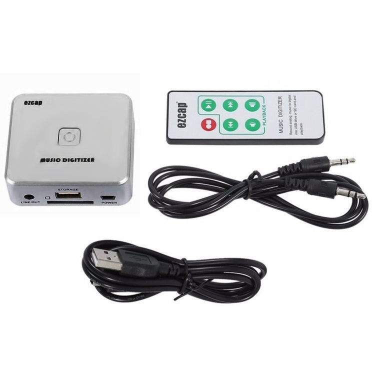 EZCAP241 เครื่องบันทึกเสียงอะแดปเตอร์การ์ด,3.5 มม.RCA R/L Analog Audio MP3 เพลงDigitizer Converter