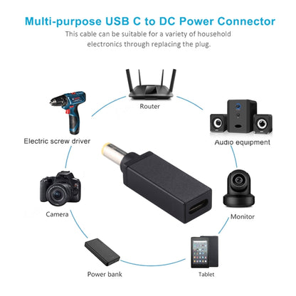 PD 18.5V-20V 5.5x1.7 มม.ตัวเชื่อมต่ออะแดปเตอร์ชาย, 5.5x1.7mm