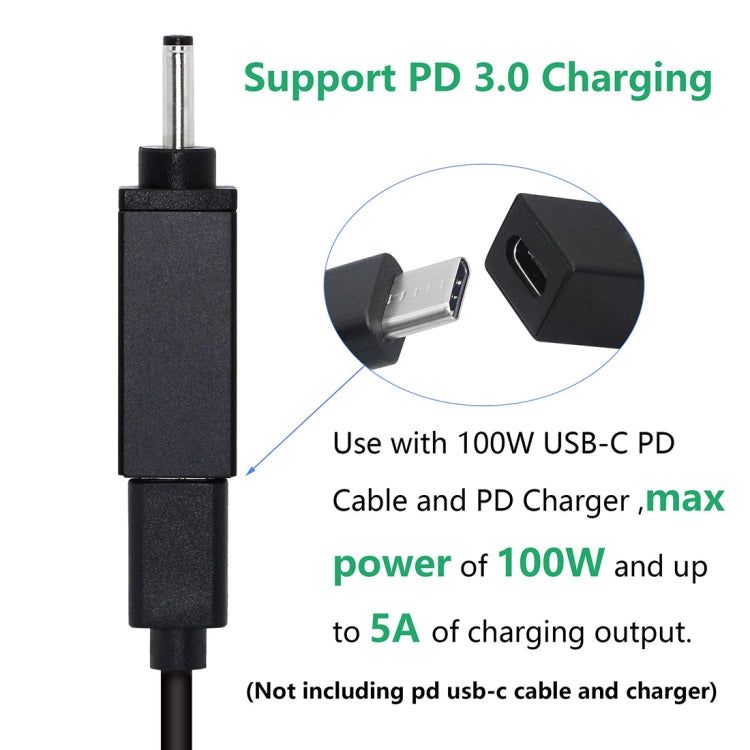 PD 18.5V-20V 3.0x1.0 มม.ตัวเชื่อมต่ออะแดปเตอร์ชาย, 3.0x1.0mm