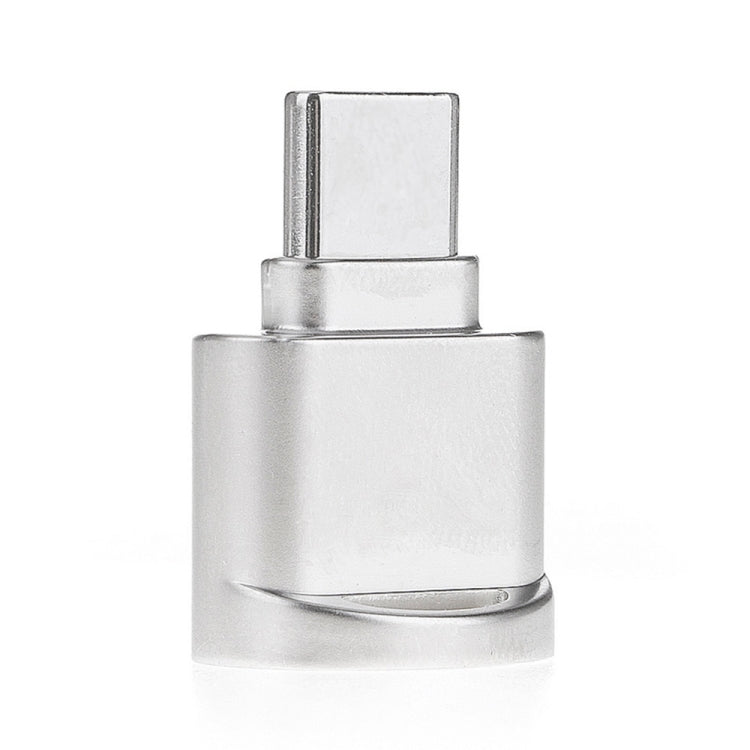 อะแดปเตอร์เครื่องอ่าน USB-C / Type-C 3.1 ถึง Micro SD (การ์ด TF), Silver