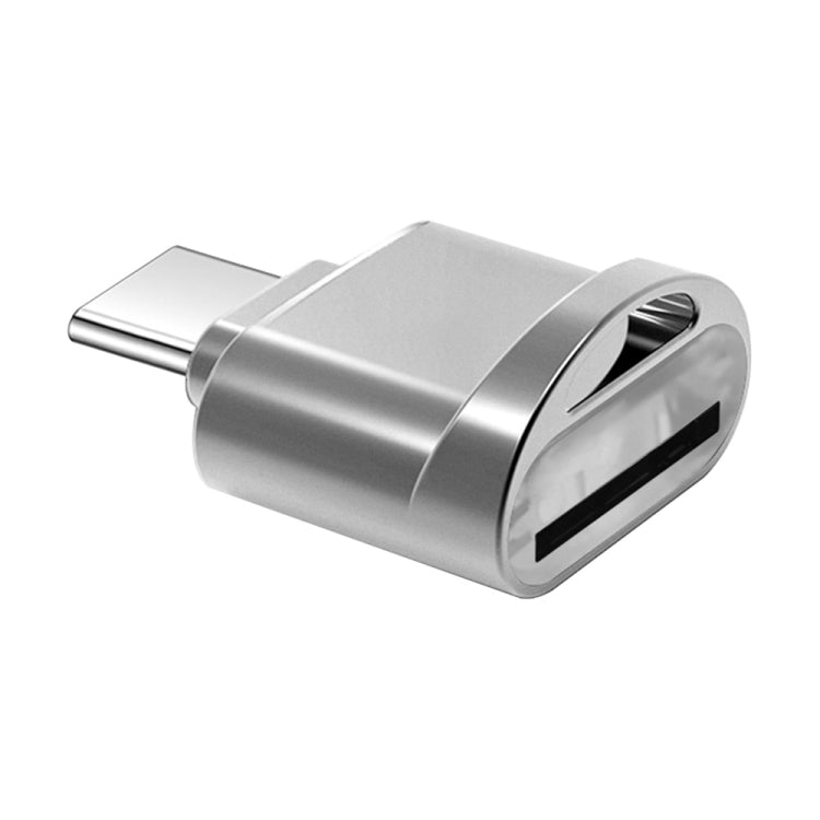 อะแดปเตอร์เครื่องอ่าน USB-C / Type-C 3.1 ถึง Micro SD (การ์ด TF), Silver