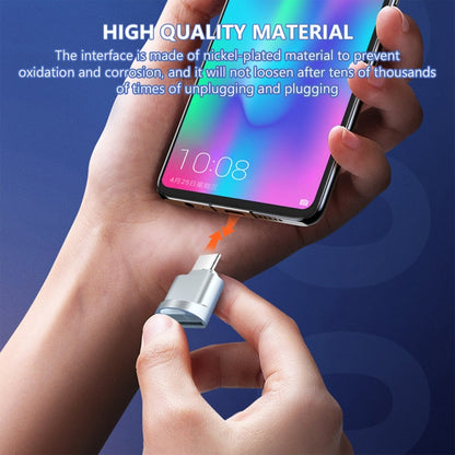 อะแดปเตอร์เครื่องอ่าน USB-C / Type-C 3.1 ถึง Micro SD (การ์ด TF), Silver