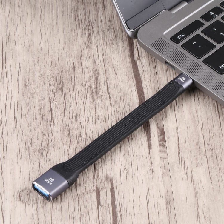 10Gbps USB-C / Type-C ชายกับ USB 3.0 หญิงแบนข้อมูลการส่งข้อมูลสายชาร์จเร็ว, USB-C / Type-C Male to USB 3.0 Female