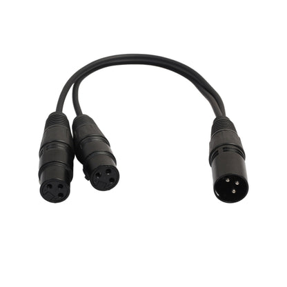 30 ซม.3 Pin XLR CANNON 1 ชาย 2 หญิงอะแดปเตอร์เชื่อมต่อเสียงสำหรับไมโครโฟน/อุปกรณ์เสียง, 1 Male to 2 Female