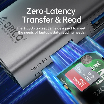 ORICO PW11-8PC Type-C / USB-C 8-in-1 5Gbps สถานีเชื่อมต่อมัลติฟังก์ชั่น, PW11-8PC