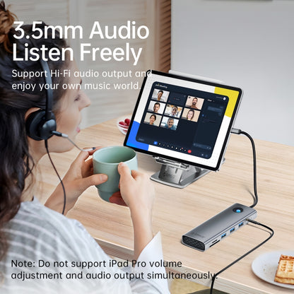 ORICO PW11-8PC Type-C / USB-C 8-in-1 5Gbps สถานีเชื่อมต่อมัลติฟังก์ชั่น, PW11-8PC