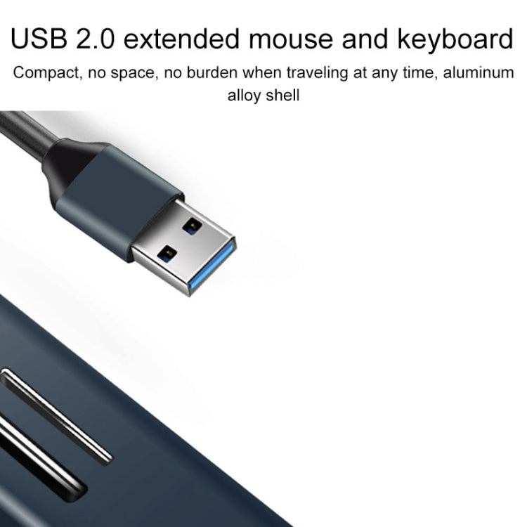 15101 5 in 1 USB3.0 ถึง 3 x USB + SD / TF Card Reader HUB Adapter, USB3.0
