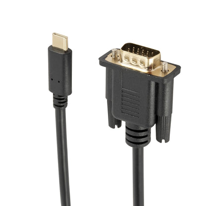 TC026 1.8 ม. 1080P สายเคเบิลอะแดปเตอร์ USB-C / Type-C ชายไปเป็น VGA