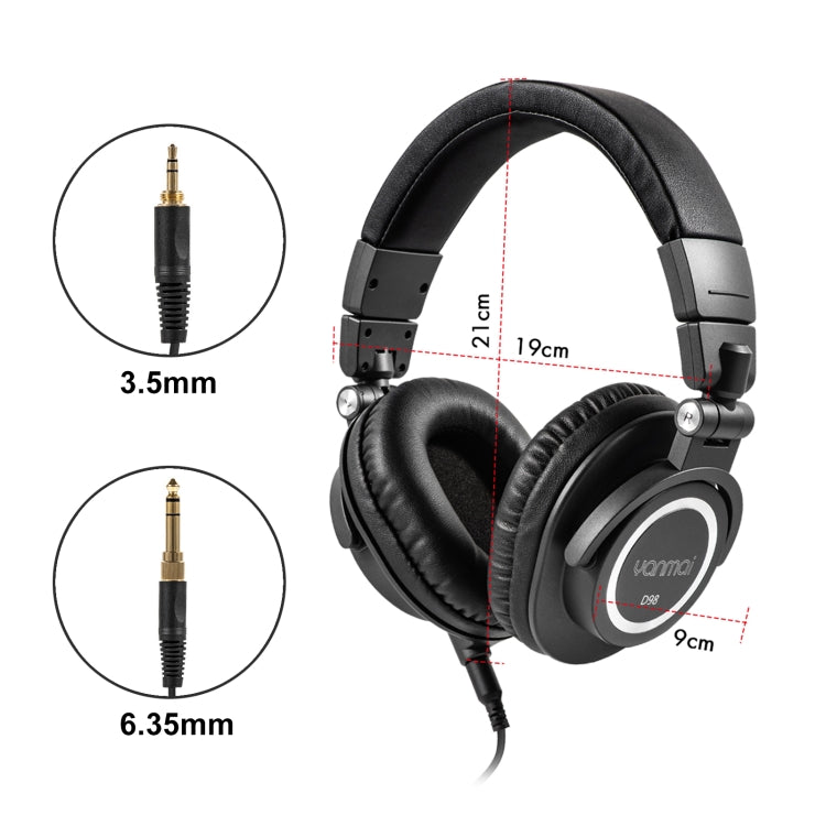 Yanmai D98 หูฟังมอนิเตอร์บันทึกภาพระดับมืออาชีพ, D98(Black), D98(Silver Grey)