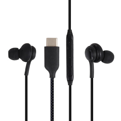 อินเทอร์เฟซ USB-C / Type-C หูฟังชนิดใส่ในหูแบบมีสายสำหรับโทรศัพท์ Samsung ความยาวสายเคเบิล: 1.1 ม.