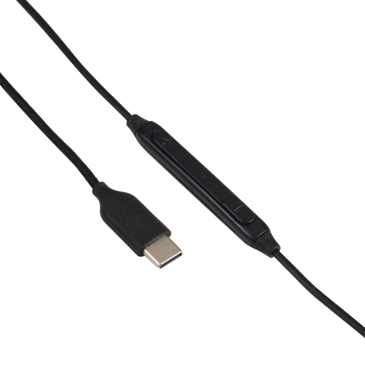 อินเทอร์เฟซ USB-C / Type-C หูฟังชนิดใส่ในหูแบบมีสายสำหรับโทรศัพท์ Samsung ความยาวสายเคเบิล: 1.1 ม.