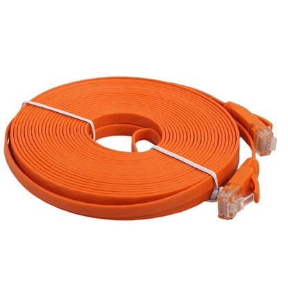 สาย LAN เครือข่ายอีเธอร์เน็ตแบบแบน CAT6 บางเฉียบยาว 10 ม., สายแพทช์ RJ45, Length: 10m