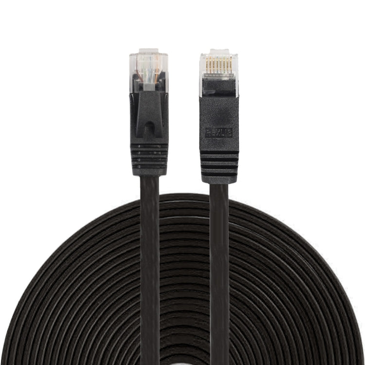 สาย LAN เครือข่ายอีเธอร์เน็ตแบบแบน CAT6 บางเฉียบยาว 15 ม., สายแพทช์ RJ45, Length: 15m