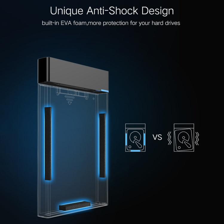UGREEN US221 กล่องใส่ HDD 2.5 นิ้ว SATA เป็น USB 3.0 SSD อะแดปเตอร์ฮาร์ดดิสก์ไดรฟ์กล่องเคส HDD ภายนอก, รองรับโปรโตคอล UASP, US221 Removable Cable