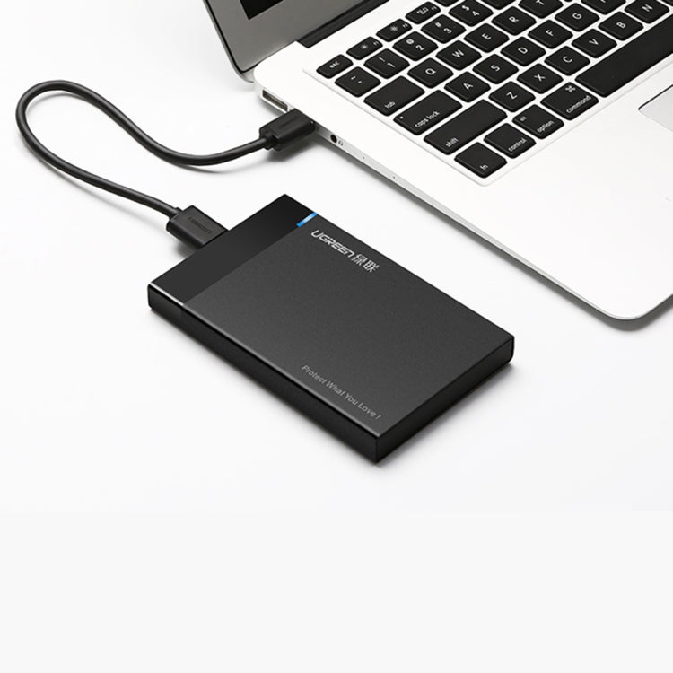 UGREEN US221 กล่องใส่ HDD 2.5 นิ้ว SATA เป็น USB 3.0 SSD อะแดปเตอร์ฮาร์ดดิสก์ไดรฟ์กล่องเคส HDD ภายนอก, รองรับโปรโตคอล UASP, US221 Removable Cable