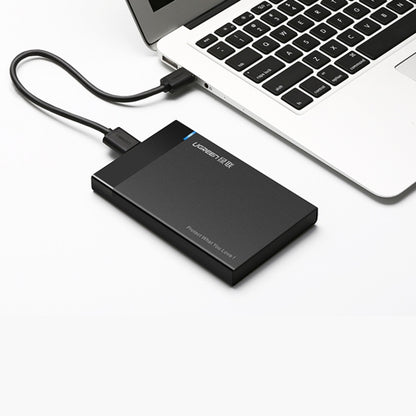 UGREEN US221 กล่องใส่ HDD 2.5 นิ้ว SATA เป็น USB 3.0 SSD อะแดปเตอร์ฮาร์ดดิสก์ไดรฟ์กล่องเคส HDD ภายนอก, รองรับโปรโตคอล UASP, US221 Removable Cable