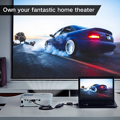 UGREEN MM119 1080P Full HD VGA to DVI (24+1) สายเคเบิลอะแดปเตอร์ชายกับหญิงสำหรับคอมพิวเตอร์ พีซี แล็ปท็อป HDTV โปรเจคเตอร์ การ์ดกราฟิก DVD และอุปกรณ์ที่ใช้ VGA / DVI เพิ่มเติม ความยาวสายเคเบิล: 50 ซม.