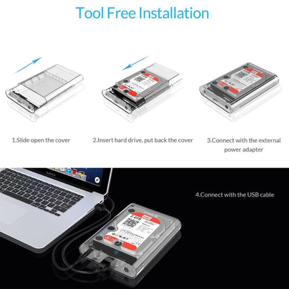 ORICO 3139U3 3.5 นิ้ว SATA HDD USB 3.0 Micro B กล่องใส่ฮาร์ดไดรฟ์ภายนอก เคส, USB 3.0 (3.5 inch)