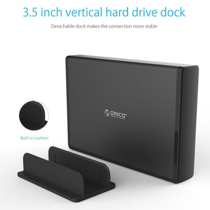 ORICO 7688U3 แนวตั้งอลูมิเนียมฮาร์ดไดรฟ์ภายนอกEnclosure Storage Case Hard Drive Dockสำหรับ 3.5 นิ้วSATA HDD
