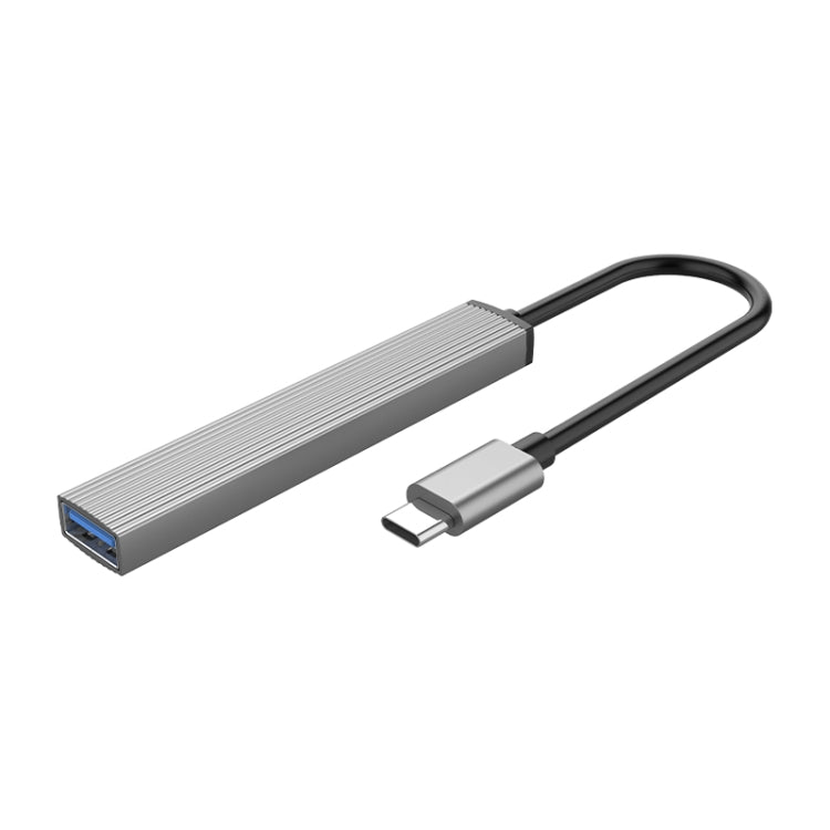 ORICO-AH-13-GY-BP USB 3.0 x 1 + USB 2.0 x 3 เป็นอะแดปเตอร์ฮับ USB-C / Type-C, AH-13