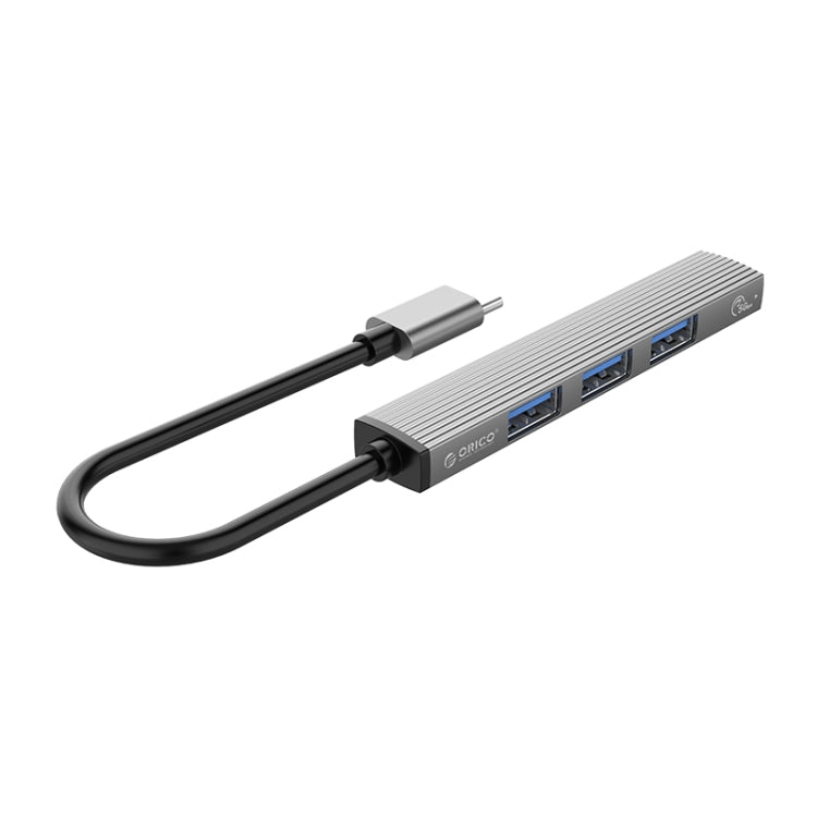 ORICO-AH-13-GY-BP USB 3.0 x 1 + USB 2.0 x 3 เป็นอะแดปเตอร์ฮับ USB-C / Type-C, AH-13