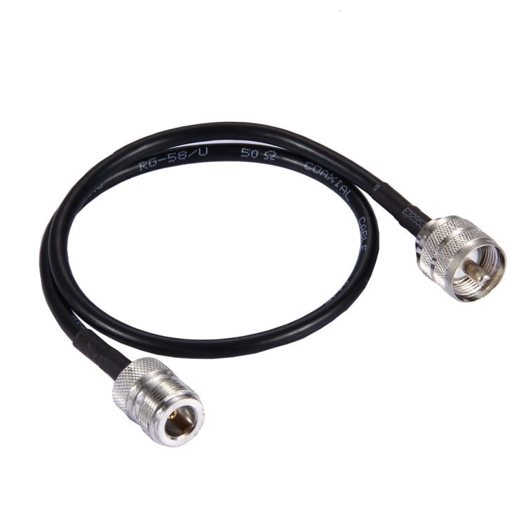 สายเคเบิล RG58 ชาย UHF 50 ซม. ถึง N หญิง, 50cm UHF Male to N Female