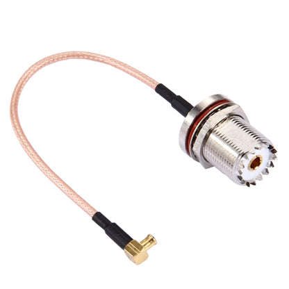 15 ซม. UHF หญิงถึง MCX ชาย 90 องศาข้อศอก RG316 สาย, UHF Female to MCX Male