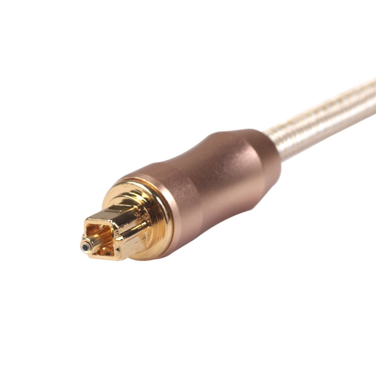 QHG02 SPDIF Toslink สายสัญญาณเสียงไฟเบอร์ออปติกเคลือบทอง ความยาว 5 ม, 5m