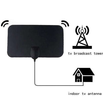 AN-1002 5dBi/25dBi เสาอากาศ HDTV ในอาคารพร้อมตัวดูด, VHF170-230/UHF470-862MHz, AN-1002