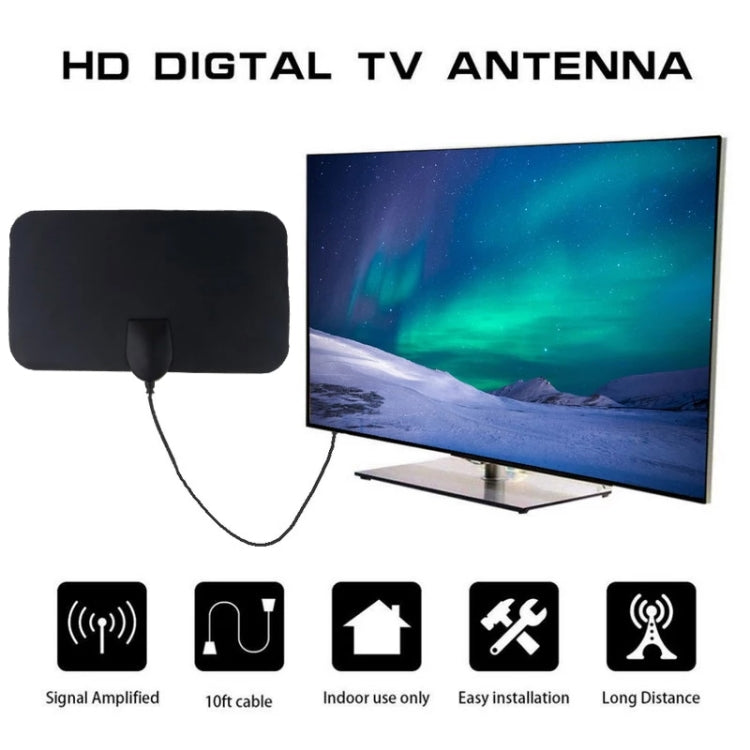 AN-1002 5dBi/25dBi เสาอากาศ HDTV ในอาคารพร้อมตัวดูด, VHF170-230/UHF470-862MHz, AN-1002